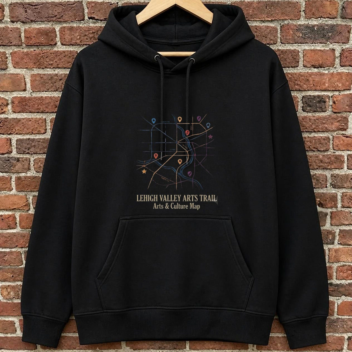 Lehigh Valley Arts Trail black hoodie