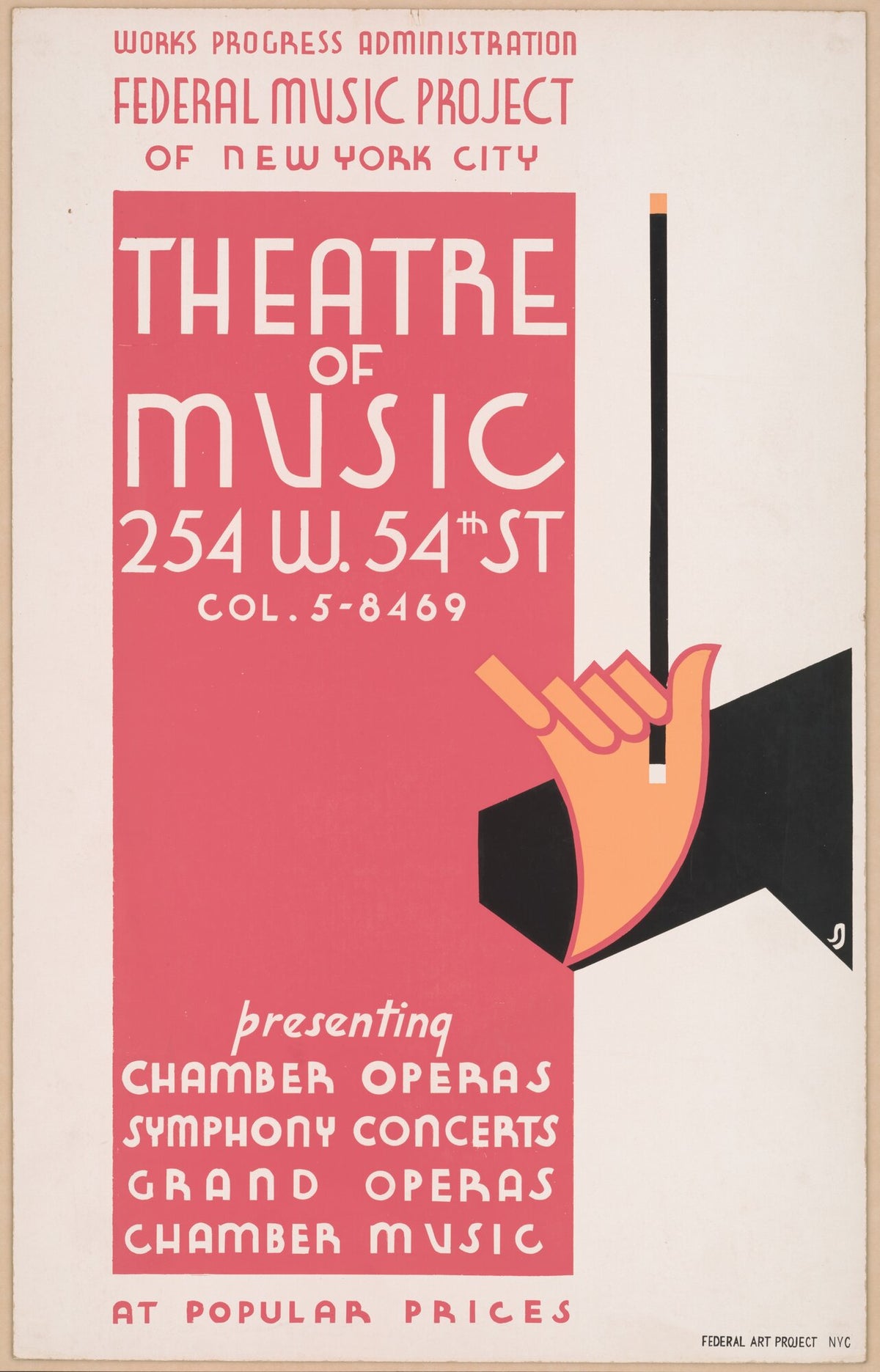 WPA Theatre of Music poster