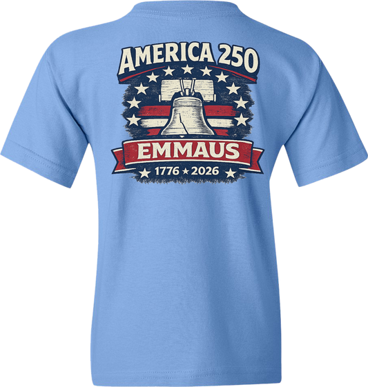 Emmaus 250th Celebration Liberty Bell T-Shirt (Youth)