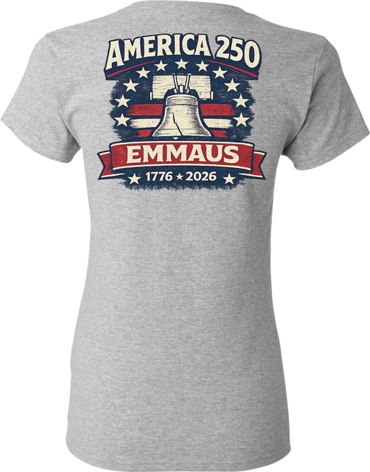 Emmaus 250th Celebration Emmaus Liberty Bell T-Shirt (Women)