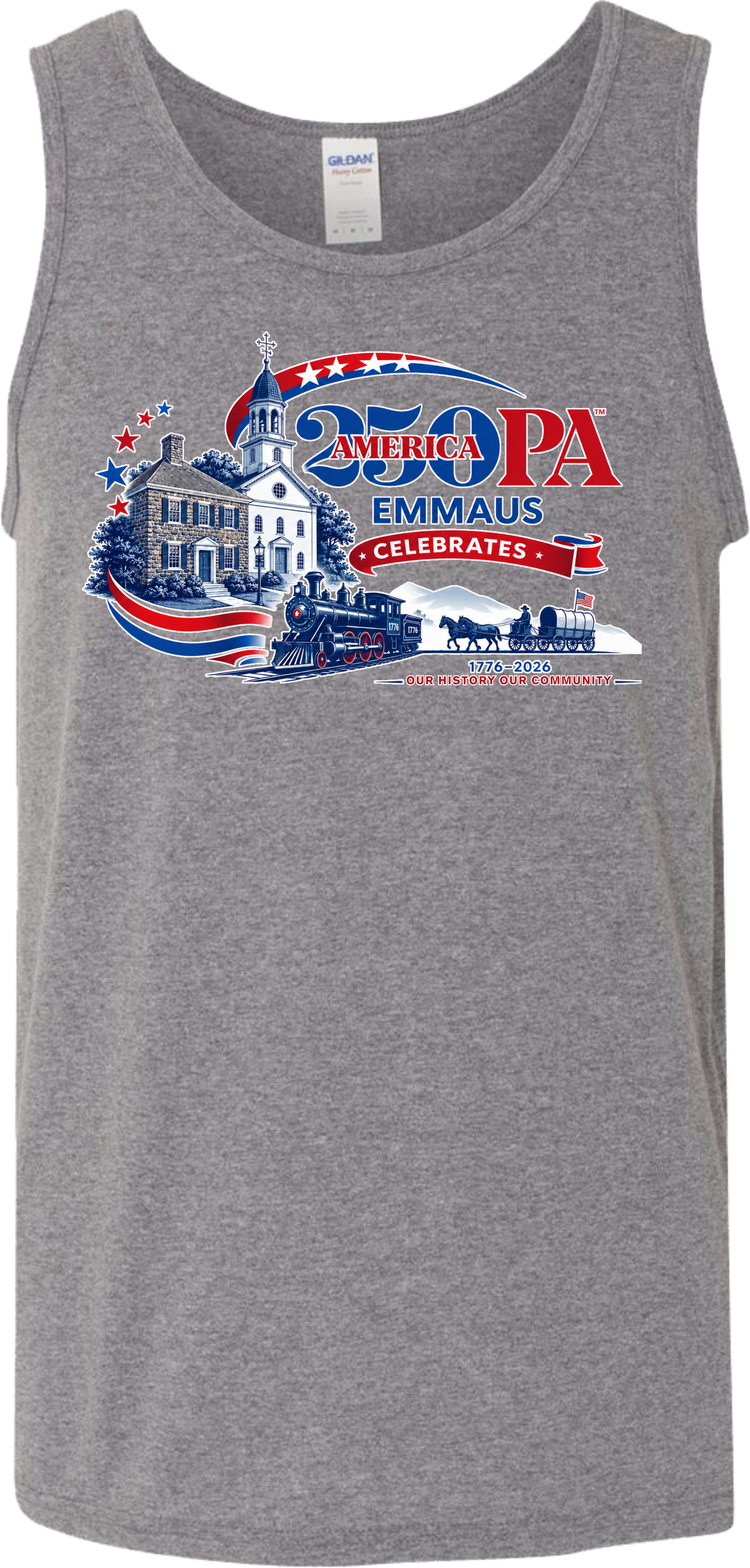 Emmaus 250th Celebration Train Tank (Mens)