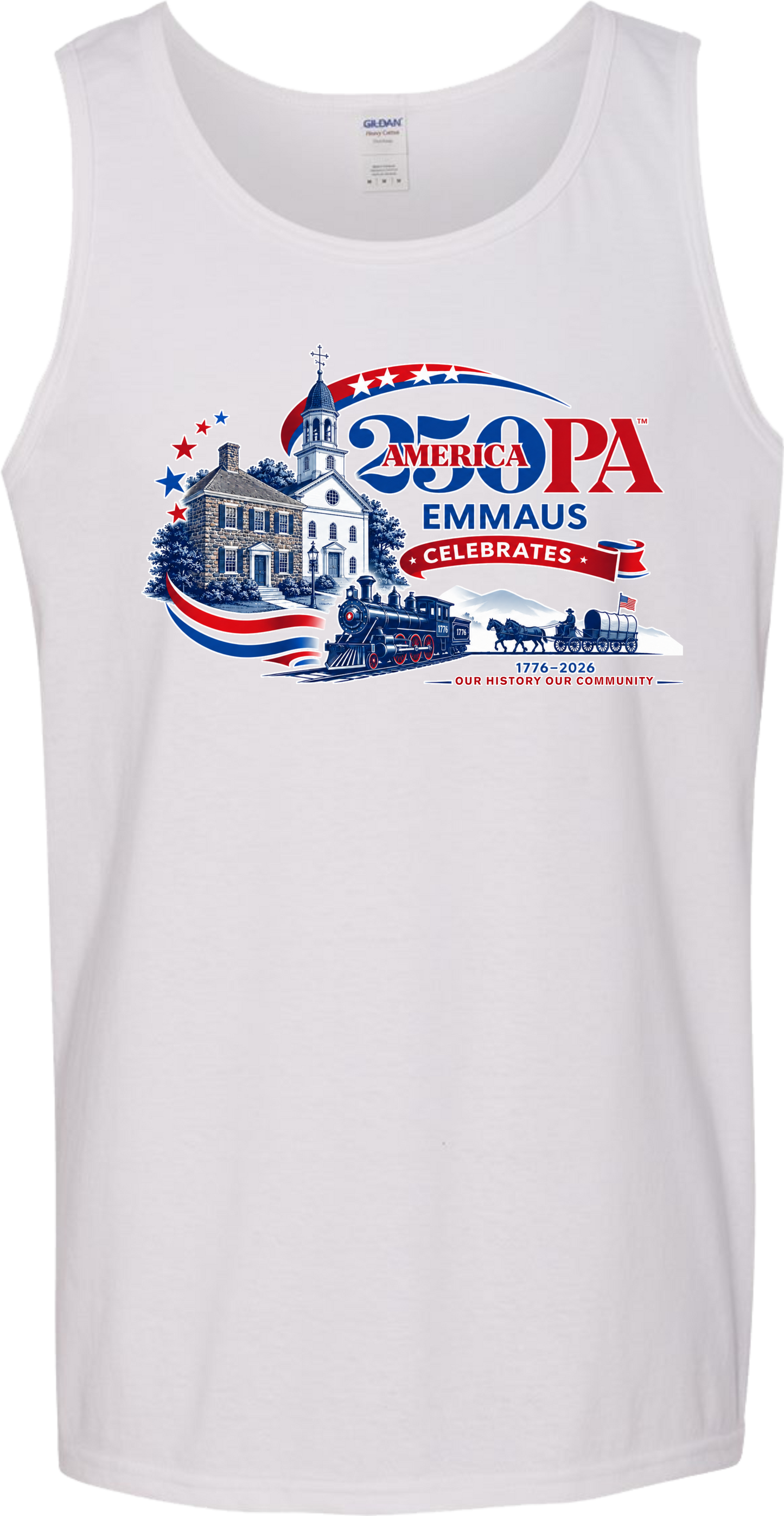 Emmaus 250th Celebration Train Tank (Mens)