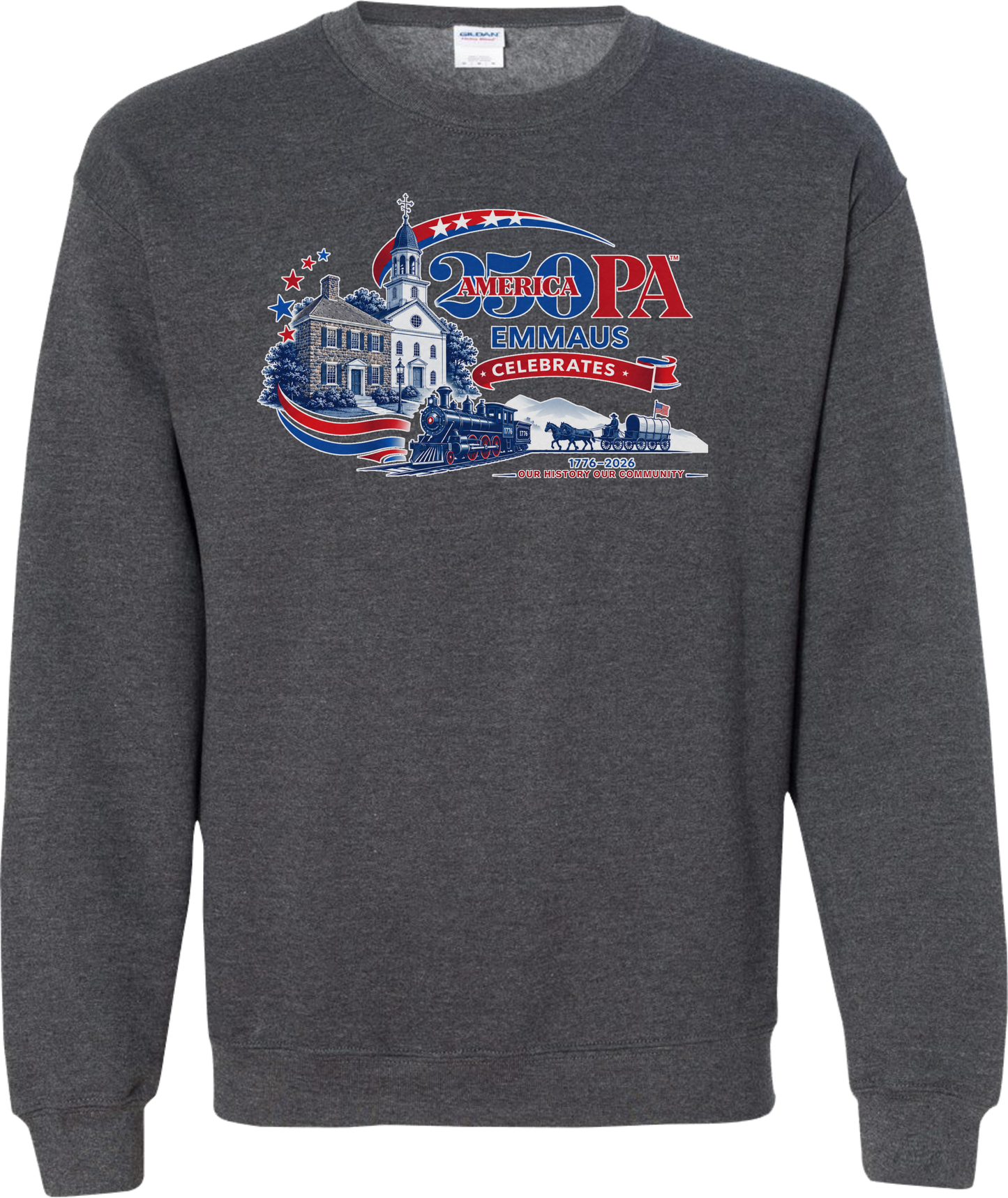 Emmaus 250th Celebration Emmaus Heritage Crewneck Sweatshirt