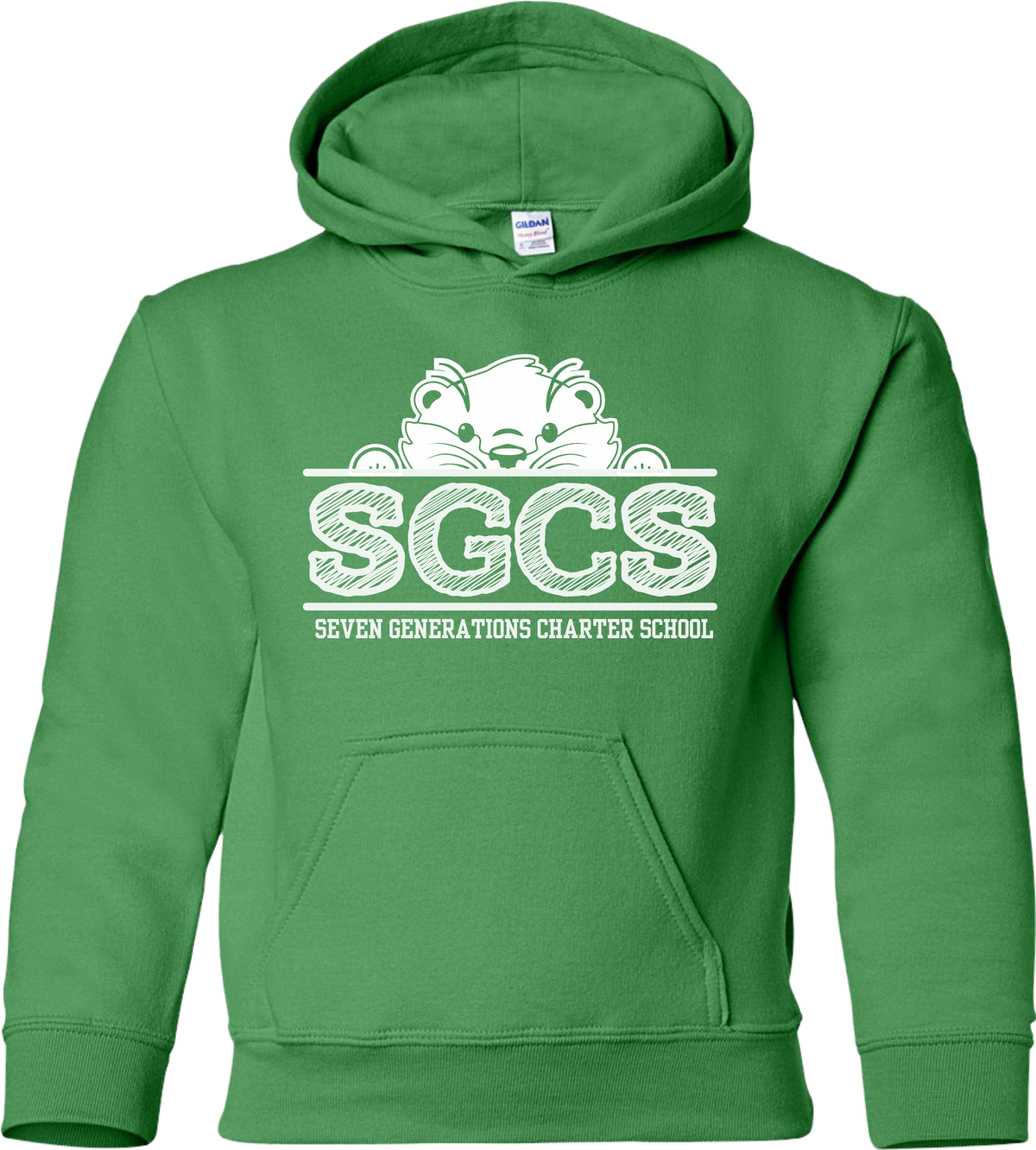 SevenGen White Otter Hooded Sweatshirt (Youth)
