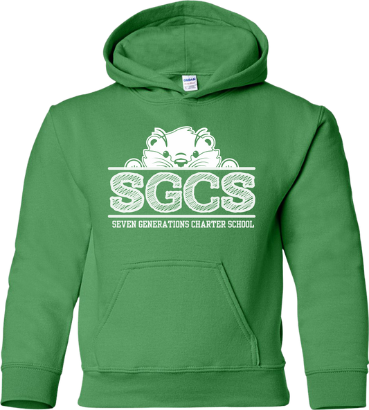 SevenGen White Otter Hooded Sweatshirt (Youth)