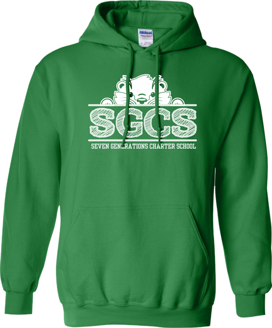 SevenGen White Otter Hooded Sweatshirt (Adult)