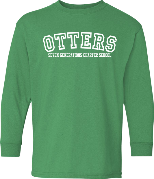 SevenGen Otter Text Long-Sleeve Shirt (Youth)