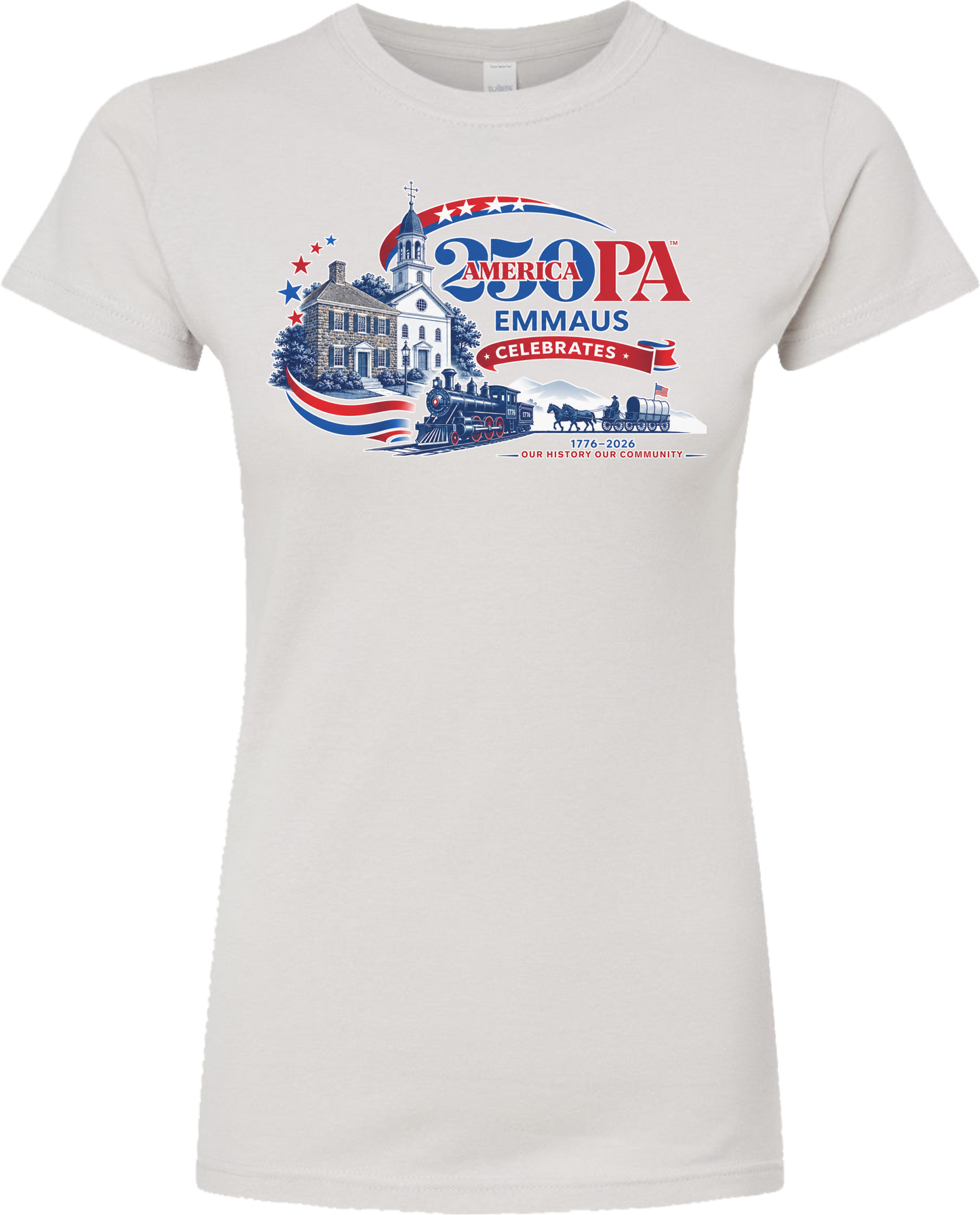 Emmaus 250th Celebration Emmaus Heritage  T-Shirt (Women)
