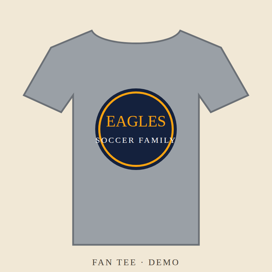 Eagles soccer family fan tee (demo)