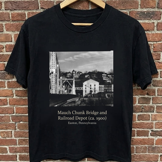 Mauch Chunk Bridge and Railroad Depot (ca. 1900), Easton, Pennsylvania t-shirt