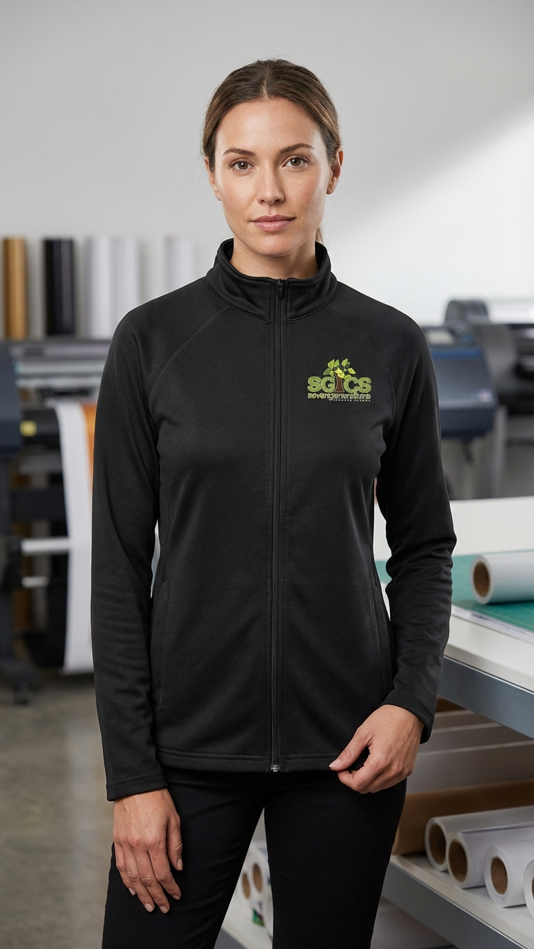 Staff Adult Zip Up Jacket - Black