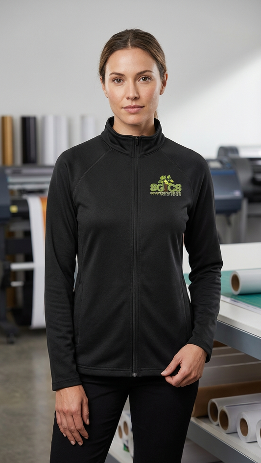 Staff Adult Zip Up Jacket - Black