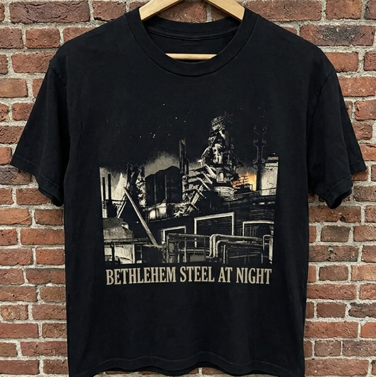 Bethlehem Steel at Night black t-shirt