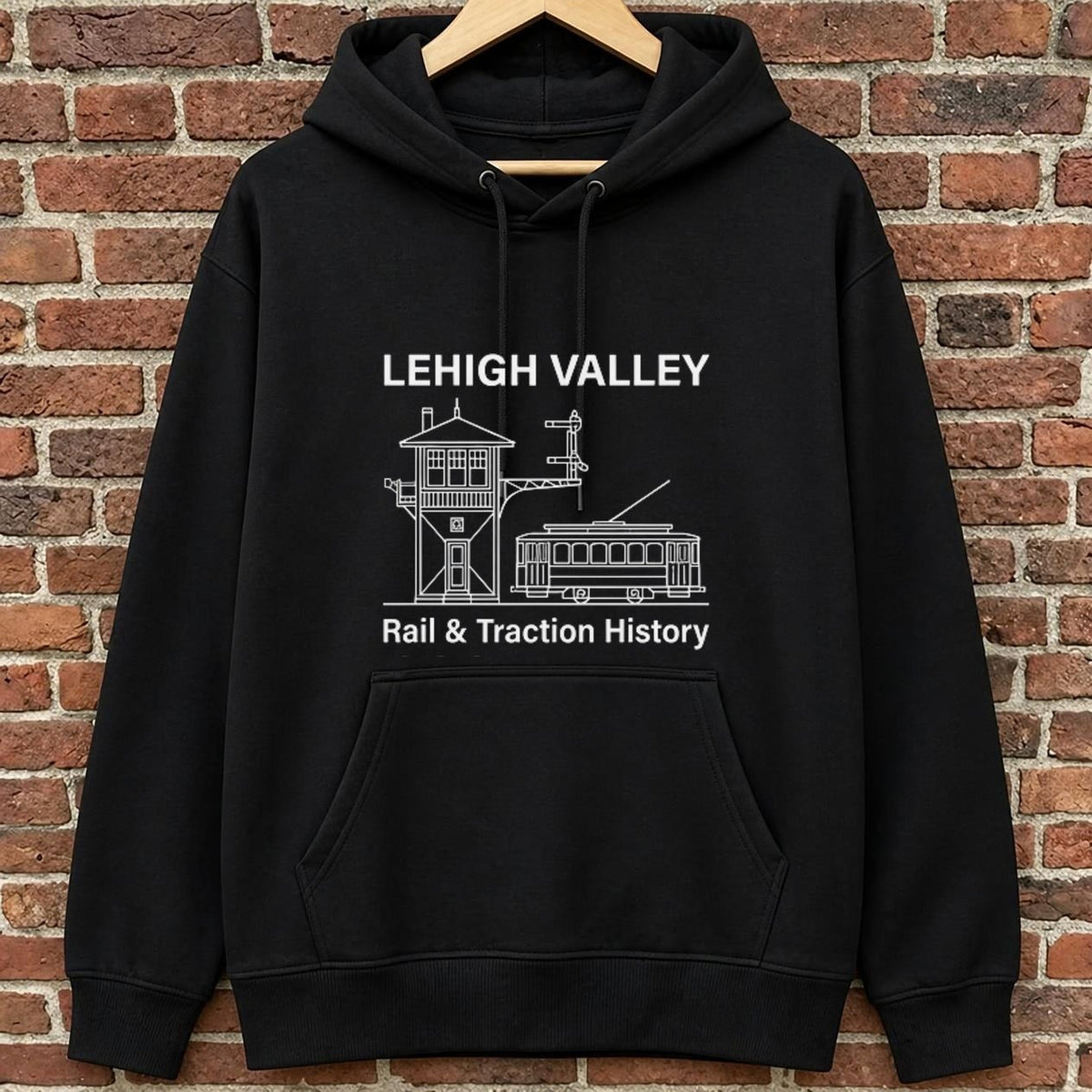 Lehigh Valley — Rail & Traction History black hoodie