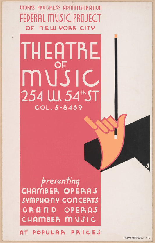 WPA Theatre of Music poster