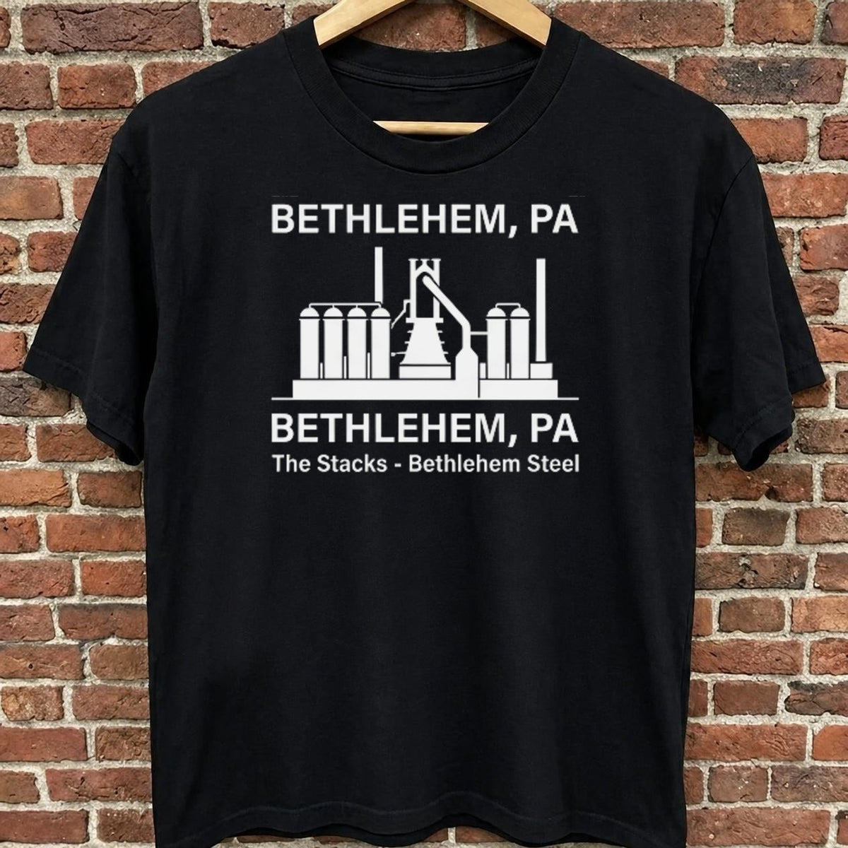Bethlehem — The Stacks black t-shirt